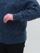 Свитер мужской синий шерстяной на молнии 0230-621-02 XL - изображение 4
