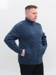 Свитер мужской синий шерстяной на молнии 0230-621-02 XL - изображение 6