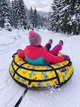 Надувні санки тюбінг ватрушка з камерою 1.2 метри міцні з пластиковими ручками та повідцем Том і Джері - изображение 4