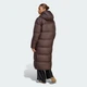 Женский пуховик ESS DOWN LONG adidas KR9572 (XL) коричневый (4069996370432) - изображение 2