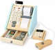 Drewniana kasa fiskalna dla dzieci EcoToys z terminalem, skanerem, banknotami, monetami i kartą (5905817013371) - obraz 4