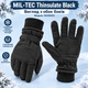 Перчатки зимние утепленные унисекс Mil-Tec Thinsulate 12530002 с усиленной ладонью и регулируемой манжетой Black размер XL - изображение 6