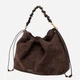 Torebka hobo damska zamszowa Gianni Chiarini BS-12260-CM-PL-974 Ciemnobrązowa (800070361173) - obraz 5