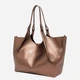 Zestaw (torebka shopper + kosmetyczka) damski skórzany Gianni Chiarini BS-9720-RNGDBL-T.U.-5571 Brązowy metaliczny (800070361194) - obraz 5