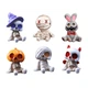 Набор фигурок из 6шт в стиле "Halloween" миниатюрные (33x25mm) универсальные многоразовые для украшения - изображение 1