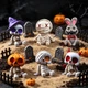 Набор фигурок из 6шт в стиле "Halloween" миниатюрные (33x25mm) универсальные многоразовые для украшения - изображение 3