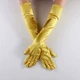 Довгі атласні рукавички honey fashion accessories s/m/l яскраво-жовтий (30к048) - зображення 2