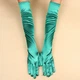 Довгі атласні рукавички honey fashion accessories s/m/l темно-зелений (30к048) - зображення 2