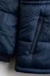 Куртка пуховик з капюшоном темно-синя H&M 170см (14-15років) (1237156005) - изображение 4