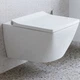 Подвесной унитаз Duravit Viu Rimless 570x370 прямоугольный, с сидением, белый (2511090000 0021190000) - изображение 1