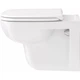 Подвесной унитаз DURAVIT D-CODE 570x400 округлый, с сидением, белый (45350900A1) - изображение 3