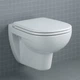 Подвесной унитаз Duravit D-Code Rimless 565x450 округлый, с сидением, белый (45700900A1) - изображение 1