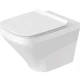 Подвесной унитаз DURAVIT DURASTYLE 540x370 прямоугольный, с сидением, белый (2551090000+006379000) - изображение 2