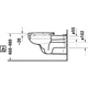 Подвесной унитаз Duravit D-Code прямоугольный, без сиденья, белый глянцевый (22280900002) - изображение 4