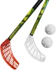 Zestaw do unihokeja Mamba Junior 2 kije HDPE proste bez owijki 87 cm + 2 piłki Optimus (2000000021478) - obraz 2
