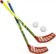 Zestaw do unihokeja Azetx Mamba Junior 2 kije HDPE proste bez owijki 62 cm + 2 piłki Optimus (2000000021461) - obraz 1