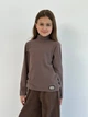 Теплий гольф Soft Rib з м’якого рубчика мокко 110 см - изображение 3