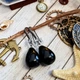 Серьги с подвесками капли черный оникс - изображение 4