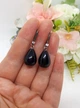Серьги с подвесками капли черный оникс - изображение 10