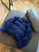 Женский короткий пуховик с фактурной вязкой / Синий 42-46 / BASED 0300434 - изображение 7