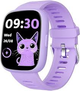 Дитячий смартгодинник VERFIT 01 1,83″ HD, Find My для iOS, 80 спортивних режимів, пульс, SpO2, 5 ігор, IP68, фіолетовий - зображення 2