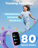 Дитячий смартгодинник VERFIT 01 1,83″ HD, Find My для iOS, 80 спортивних режимів, пульс, SpO2, 5 ігор, IP68, фіолетовий - зображення 4