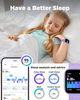 Дитячий смартгодинник VERFIT 01 1,83″ HD, Find My для iOS, 80 спортивних режимів, пульс, SpO2, 5 ігор, IP68, фіолетовий - зображення 5