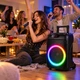 Активная акустическая система bluetooth 40 Вт с динамиком 12 дюймов, двумя беспроводными микрофонами и RGB-подсветкой - изображение 8