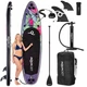 Надувная SUP-доска Aquaget с веслом Black/Violet 320 см (5908455312981) - изображение 3