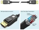 Kabel TECHly DisplayPort 2.1 Black (ICOC-DSP-A21-020) - obraz 5