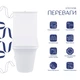 Унитаз-компакт Qtap Kalao безободковый с сиденьем Soft-close QT08221213AW - изображение 3
