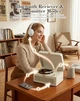 Портативний CD-плеєр KOVCDVI з Bluetooth, FM-радіо та USB, білий - зображення 4