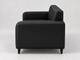 Диван офисный Tobi Sho Арне с подлокотниками 1380х700х740 мм, кожзам Black/2230 - изображение 3