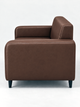 Диван офисный Tobi Sho Арне с подлокотниками 1580х700х740 мм, кожзам Bright Brown/2231 - изображение 2