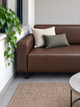 Диван офисный Tobi Sho Арне с подлокотниками 1580х700х740 мм, кожзам Bright Brown/2231 - изображение 4