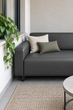 Диван офисный Tobi Sho Арне с подлокотниками 1880х700х740 мм, кожзам Dark Grey/2233 - изображение 6