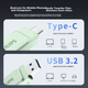 Флеш-накопитель PHILIPS 32 ГБ Type-C USB 3.2 с двойным интерфейсом, 61UT-D, мятно-зеленый, высокоскоростное чтение и запись, прочный USB-накопитель для бизнеса, офиса и учебы. - изображение 4