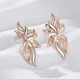 Жіночі сережки метелик ажурний (золото 585п) англійський замок Butterfly Lace GONCHAR & CO. ювелірний сплав - изображение 5
