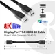 Kabel Club 3D DisplayPort 1.4 5 m Black (CAC-1061) - obraz 4