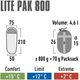 Śpiwór High Peak Lite Pak 800 210 x 75/50 cm Zielono-czerwony 23260 (4001690232609) - obraz 5