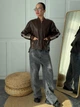 Куртка из искусственной кожи женская ELFBERG IN-8892 44 Коричневая (2000001013441) - изображение 3