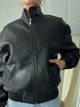 Куртка из искусственной кожи женская ELFBERG IN-8898 42 Черная (2000001013571) - изображение 7