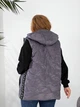 Теплый жилет длинный женский ELFBERG VM-510 56-58 Графитовый (2000001037270) - изображение 2