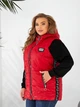 Теплый жилет длинный женский ELFBERG VM-510 52-54 Красный (2000001037324) - изображение 5