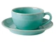 Набір чашка Porland 222105/T-6 250 мл із блюдцем 15 см для чаю Turquoise порцеляна - зображення 3