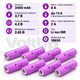 Акумулятори Samsung INR18650-35E 3400 mAh Li-ion 3.7 В 8A 18650 без захисту — комплект 8 шт 2026 рік - зображення 2