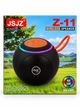 Портативная Bluetooth-колонка 8 Вт с RGB-подсветкой черно-серая (JZ-11) - изображение 3