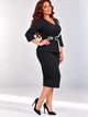Костюм вечерний женский ELFBERG MAJ-2256 62-64 Черный (2000001072608) - изображение 4
