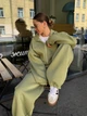 Спортивный костюм на флисе женский ELFBERG BS-933 48-52 Хаки (2000001092095) - изображение 3