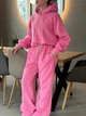 Спортивный костюм на флисе женский ELFBERG BS-951 42-46 Розовый (2000001092675) - изображение 5